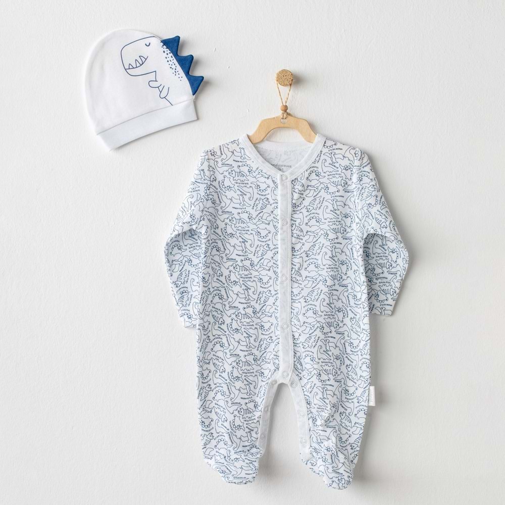 Andywawa Beyaz Bebek Tulum - Andywawa - BEYAZ - 1-3 AY - AC23544-BEYAZ-1-3 AY