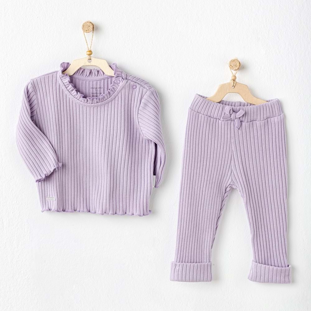 Andywawa Kız Bebek 2Lİ Set - Andywawa - LİLA - 1-3 AY - AC25093-LİLA-1-3 AY