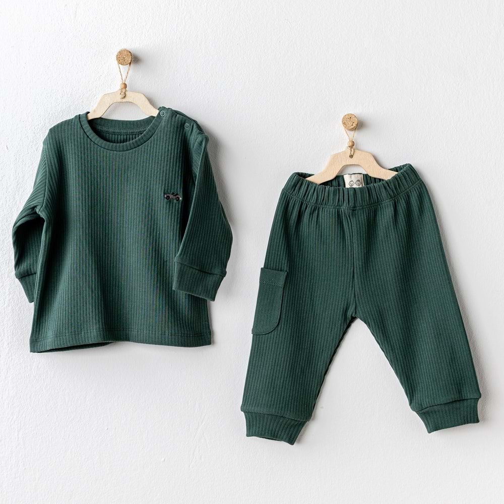Andywawa Erkek Bebek 2Lİ Set - Andywawa - YEŞİL - 3-6 AY - AC25205-YEŞİL-3-6 AY