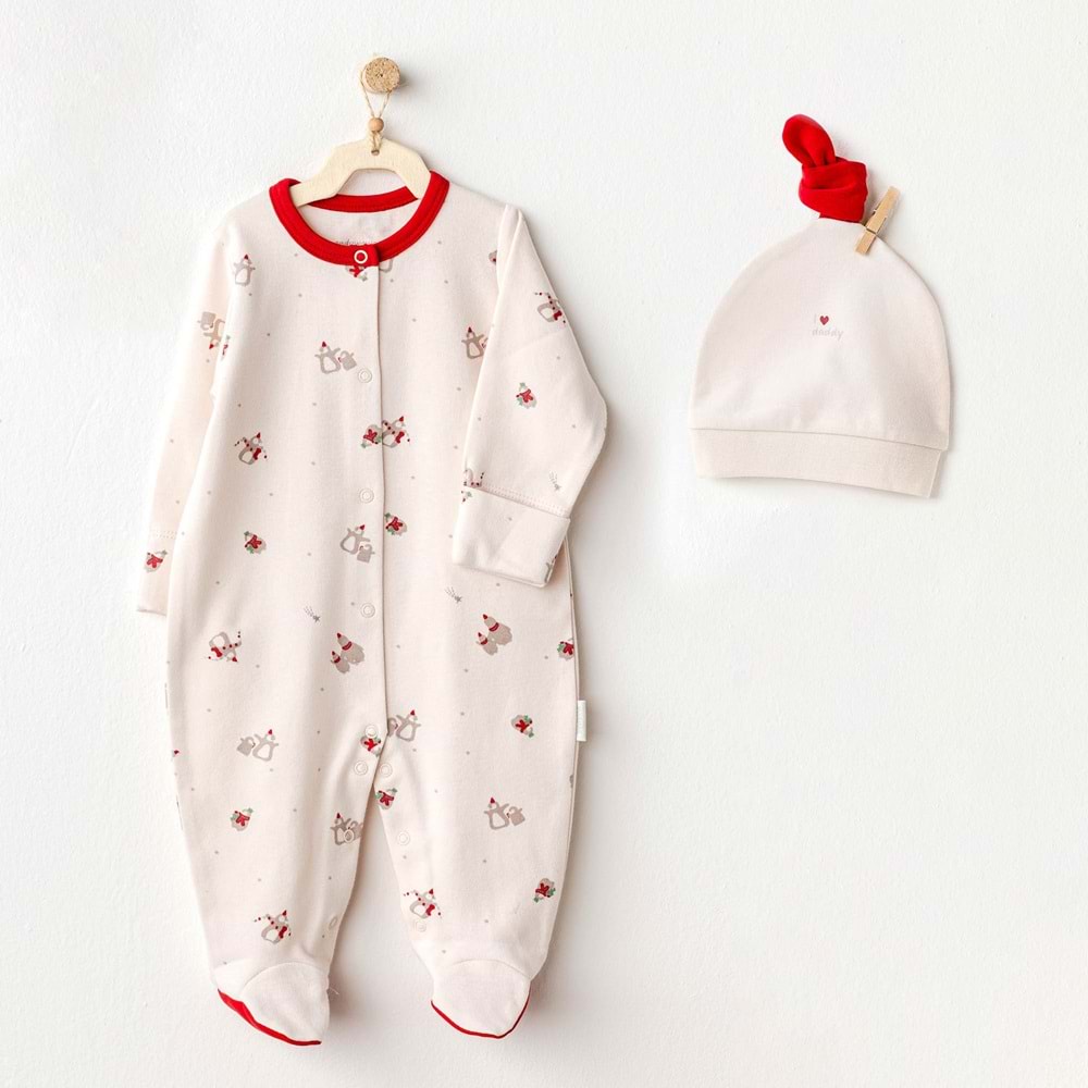 Andywawa Erkek Bebek Tulum Takımı - Andywawa - ECRU - 6-9 AY - AC25346-ECRU-6-9 AY