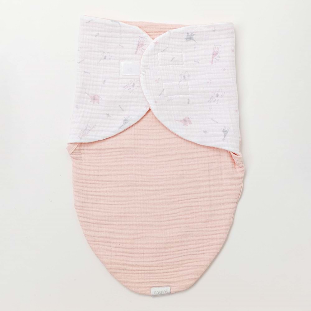 Andywawa Kız Bebek Müslin Bebek Kundak - Andywawa - SOMON - STANDART - AC25518-SOMON-STANDART