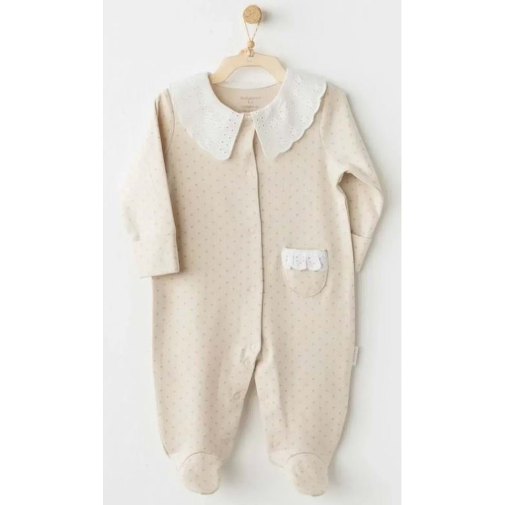 Andywawa Kız Bebek Tulum - Andywawa - BEJ - 3-6 AY - AC26045-BEJ-3-6 AY