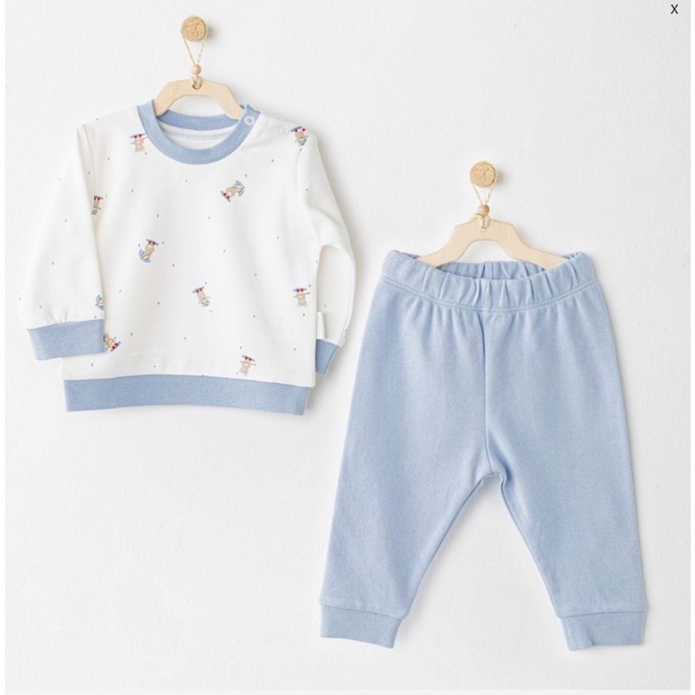 Andywawa Bebek Takım - Andywawa - MAVİ - 1-3 AY - AC26074-MAVİ-1-3 AY