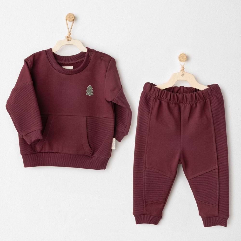 Andywawa Erkek Bebek 2Li Takım - Andywawa - BORDO - 1-3 AY - AC26187-BORDO-1-3 AY