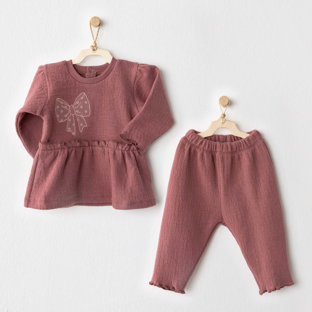 Andywawa Nar suyu kız bebek 2li takım - Andywawa - NAR ÇİÇEĞİ - 1-3 AY - AC26204-NAR ÇİÇEĞİ-1-3 AY