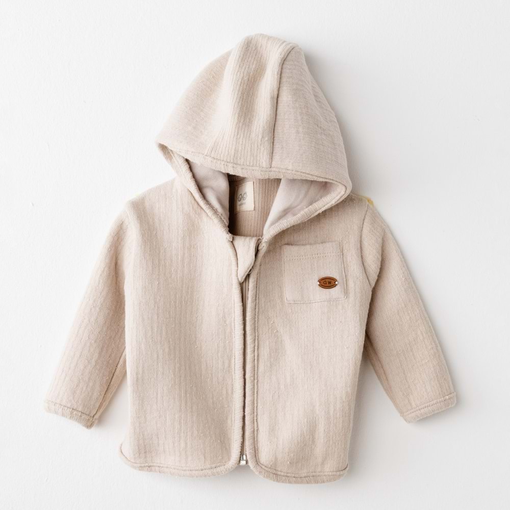 Andywawa Erkek Bebek Ceket - Andywawa - BEJ - 1-3 AY - AC26205-BEJ-1-3 AY