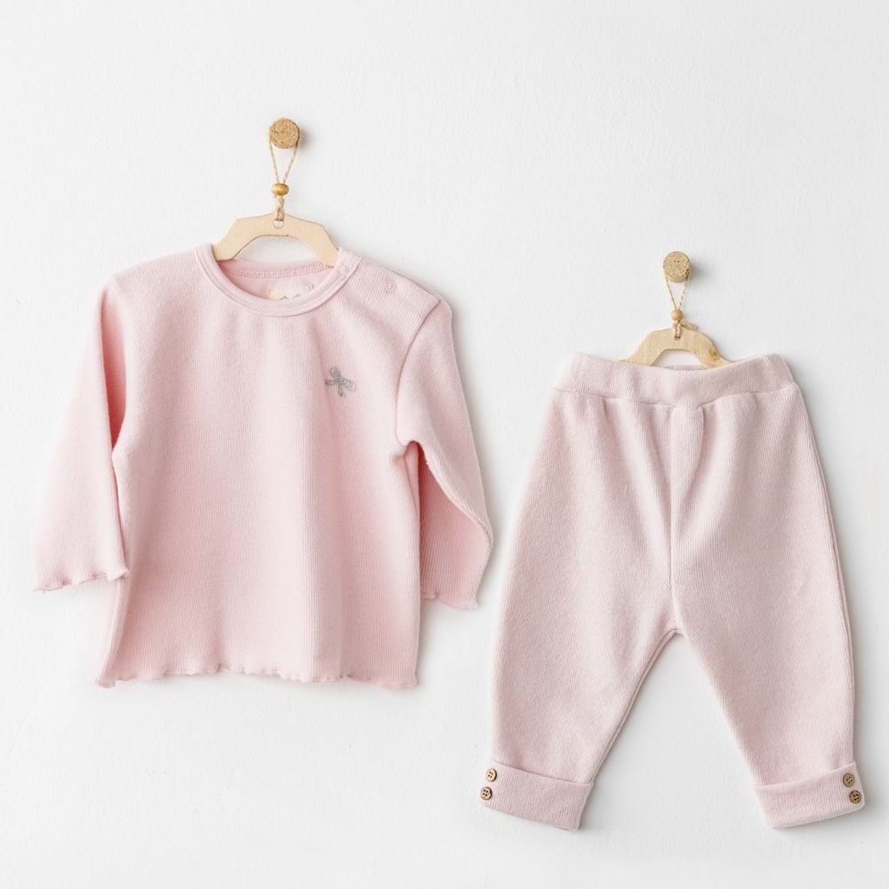 Andywawa Pembe Kız bebek 2li takım - Andywawa - PEMBE - 1-3 AY - AC26218-PEMBE-1-3 AY