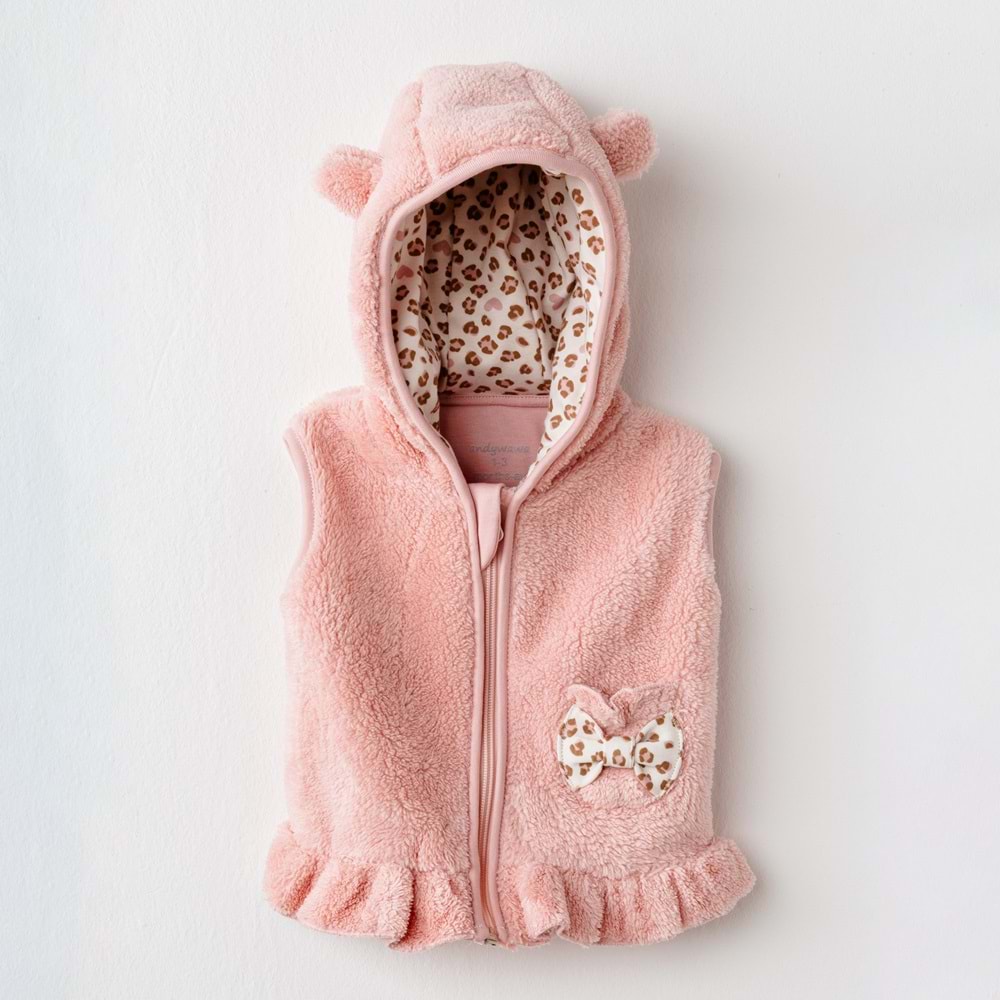 Andywawa Kız Bebek Yelek - Andywawa - PEMBE - 1-3 AY - AC26234-PEMBE-1-3 AY