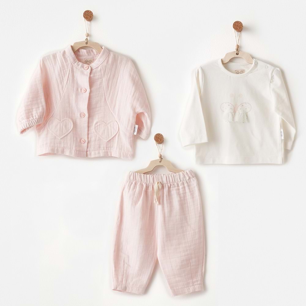 Andywawa Kız Bebek Takım - Andywawa - PEMBE - 1-3 AY - AC26621-PEMBE-1-3 AY
