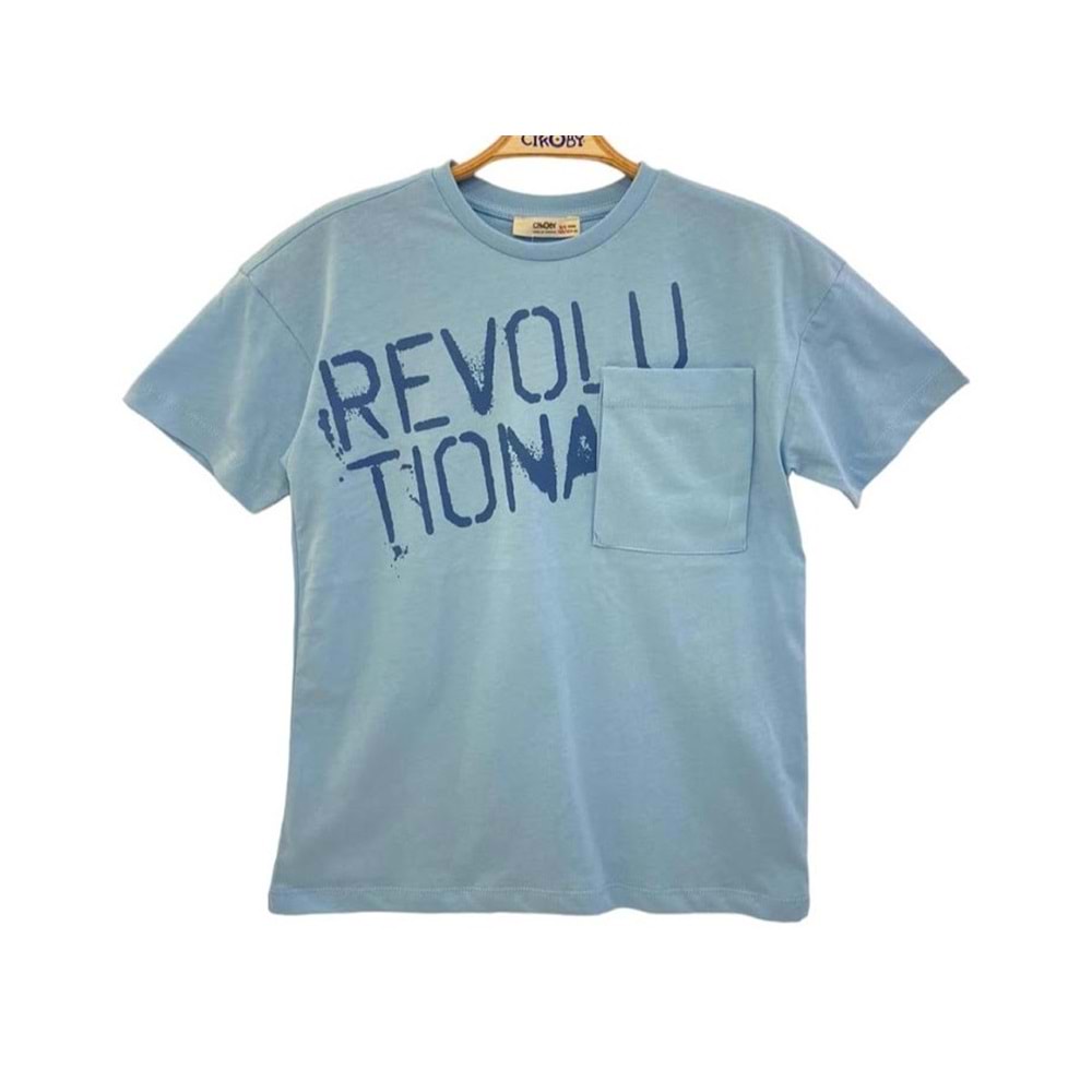 Çikoby Erkek Çocuk Tshirt - Çikobay - MAVİ - 9 YAŞ - CE30341-MAVİ-9 YAŞ