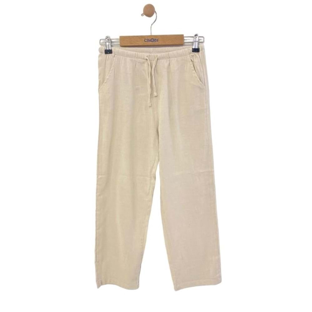 Çikoby Erkek Çocuk Pantolon - Çikobay - ECRU - 8 YAŞ - CE30349-ECRU-8 YAŞ