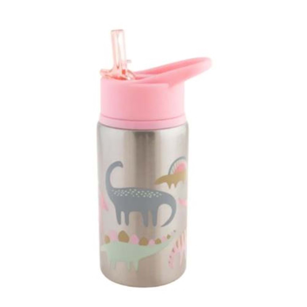 Stephen Joseph Kız Çocuk Paslanmaz Çelik Suluk Pembe Dinozor - Carter's - PEMBE - STANDART - SJ117559A-PEMBE-STANDART