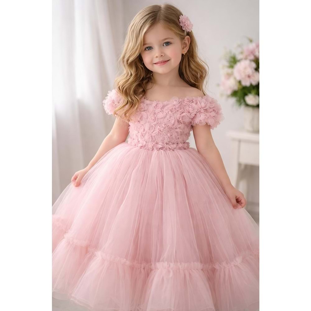 Kız çocuk pembe alt üst abiye - Sweet me - PEMBE - 6 YAŞ - SWT40-PEMBE-6 YAŞ