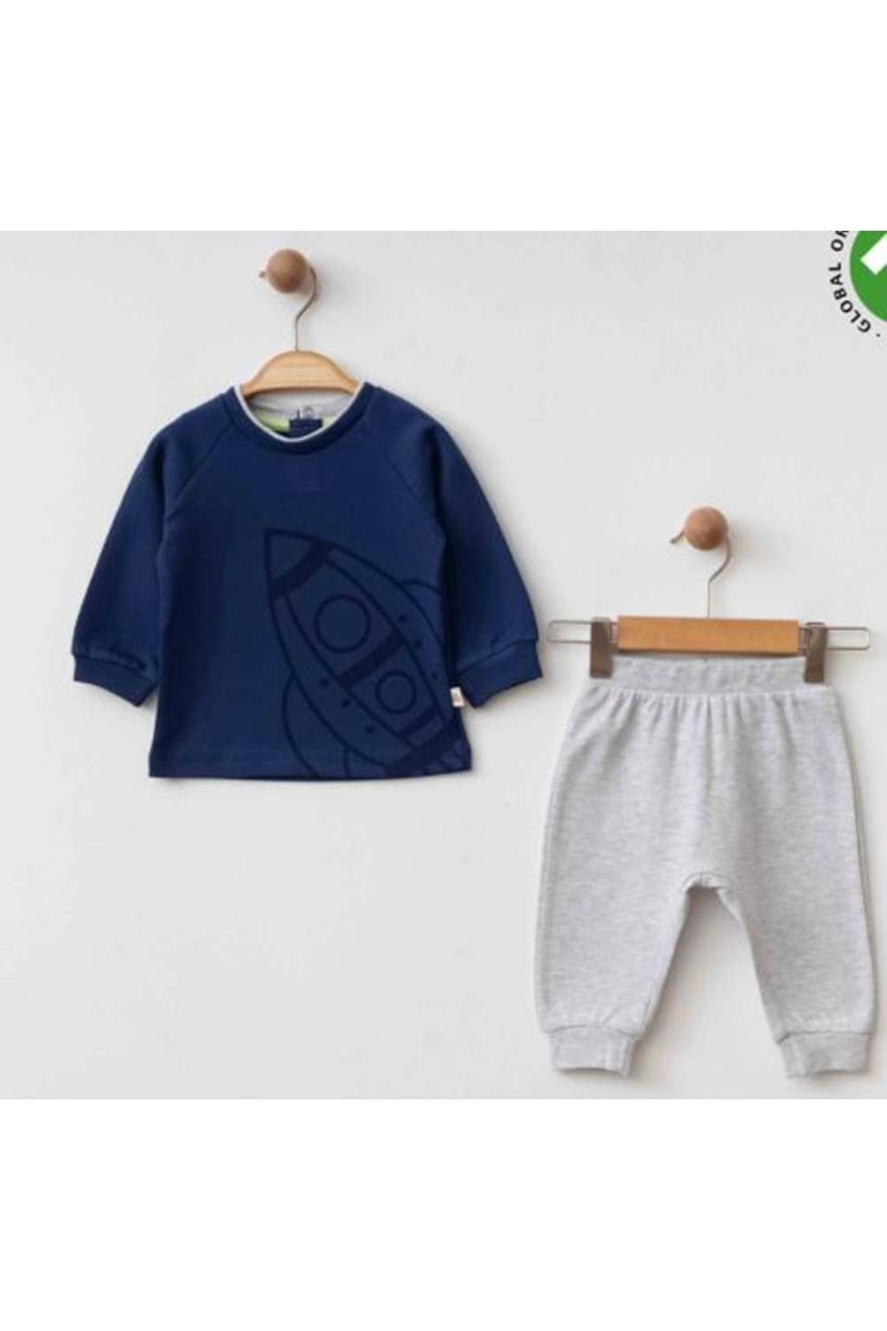 Eslenza Erkek Bebek Pijama Takımı - Eslenza - LACİVERT - 6-AY - 0063-LACİVERT-6-AY