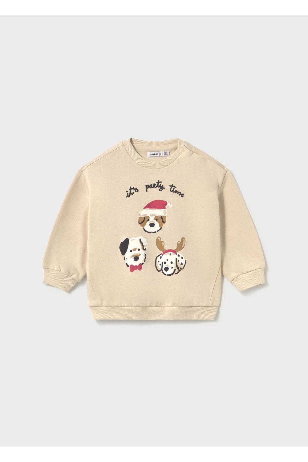 Mayoral Erkek Bebek Kışlık Sweatshirt - Mayoral - KREM - 6-AY - 02418-KREM-6-AY