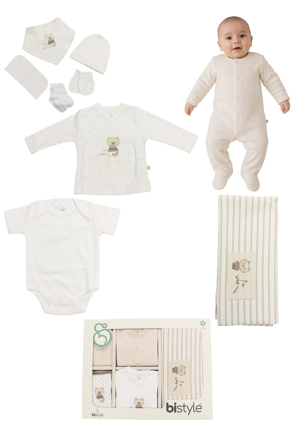 Bistyle Organic 10 lU Hastane Çıkışı - Bistyle - BEJ - 0-3 AY - 11146-BEJ-0-3 AY