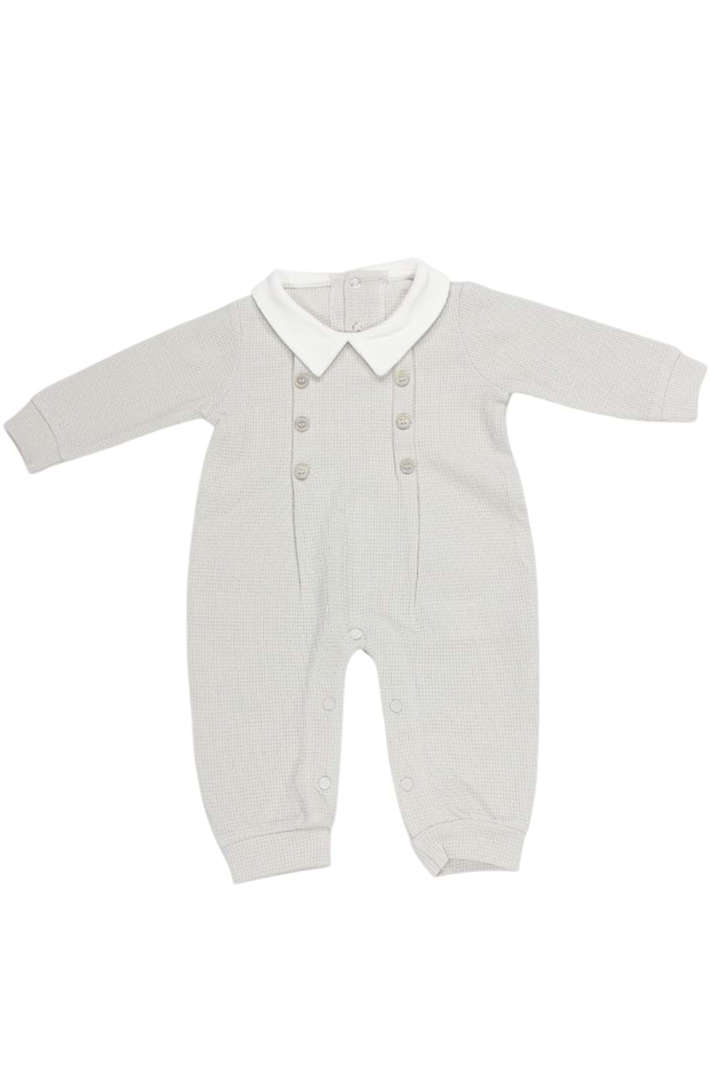 Bistyle Organic Patiksiz Tulum - Bistyle - GRİ - 6-9 AY - 15199-GRİ-6-9 AY