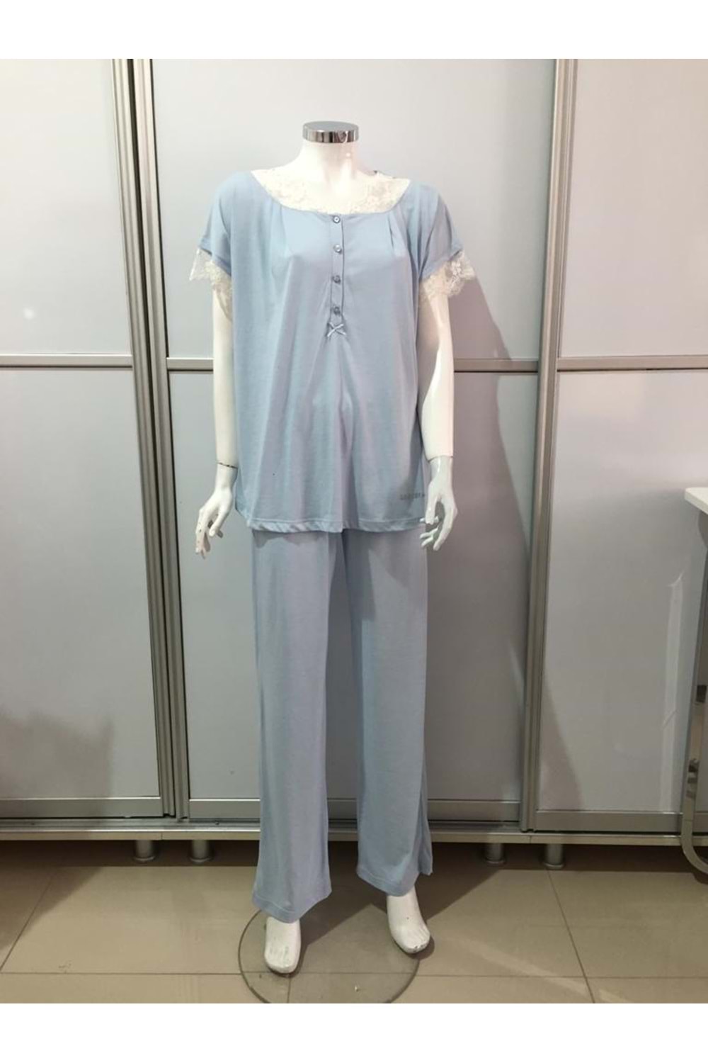 PİJAMA TAKIMI - MAVİ - 38 - 16717-16393