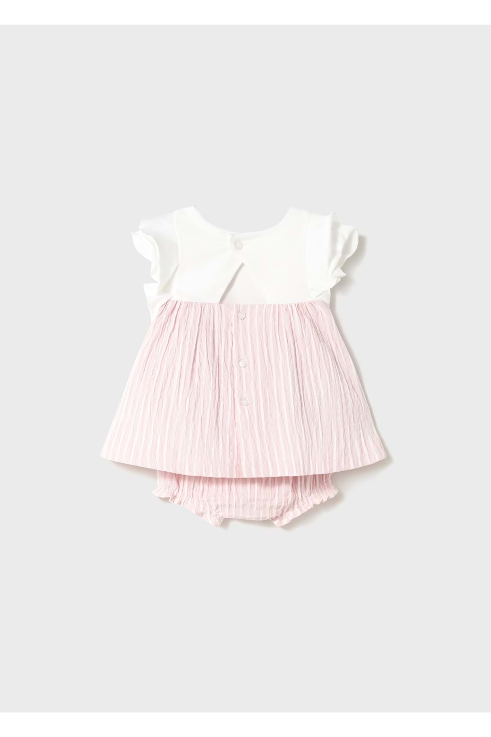 Mayoral kız bebek elbise - Mayoral - BEYAZ - 2-4 AY - 1845-BEYAZ-2-4 AY