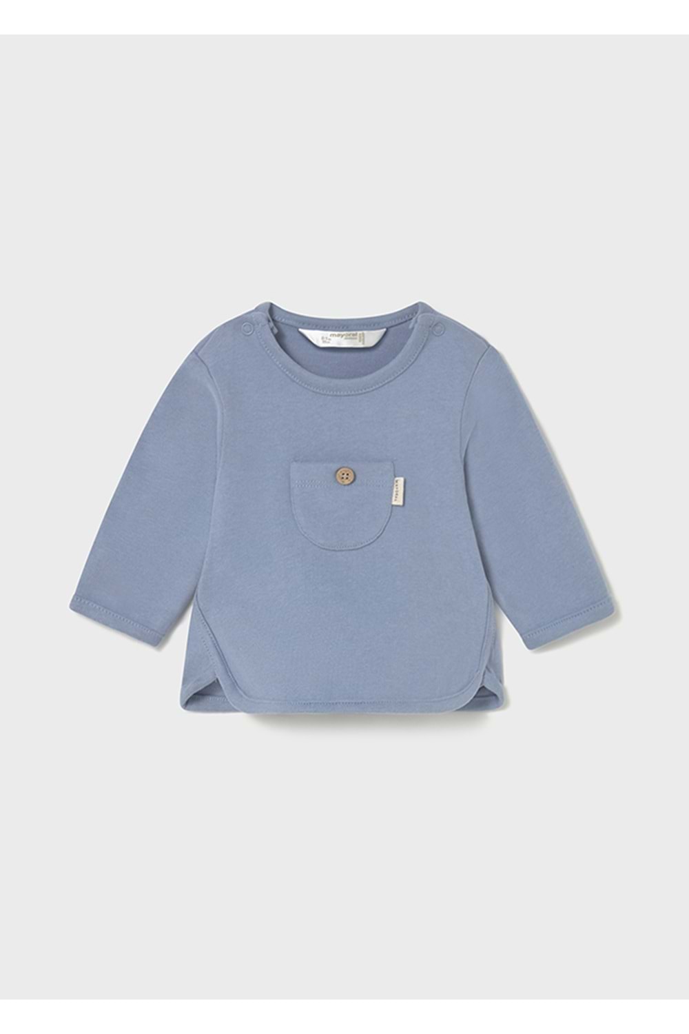 Mayoral Erkek Bebek Uzun Kol Tshirt - Mayoral - MAVİ - 6-9 AY - 2057-MAVİ-6-9 AY