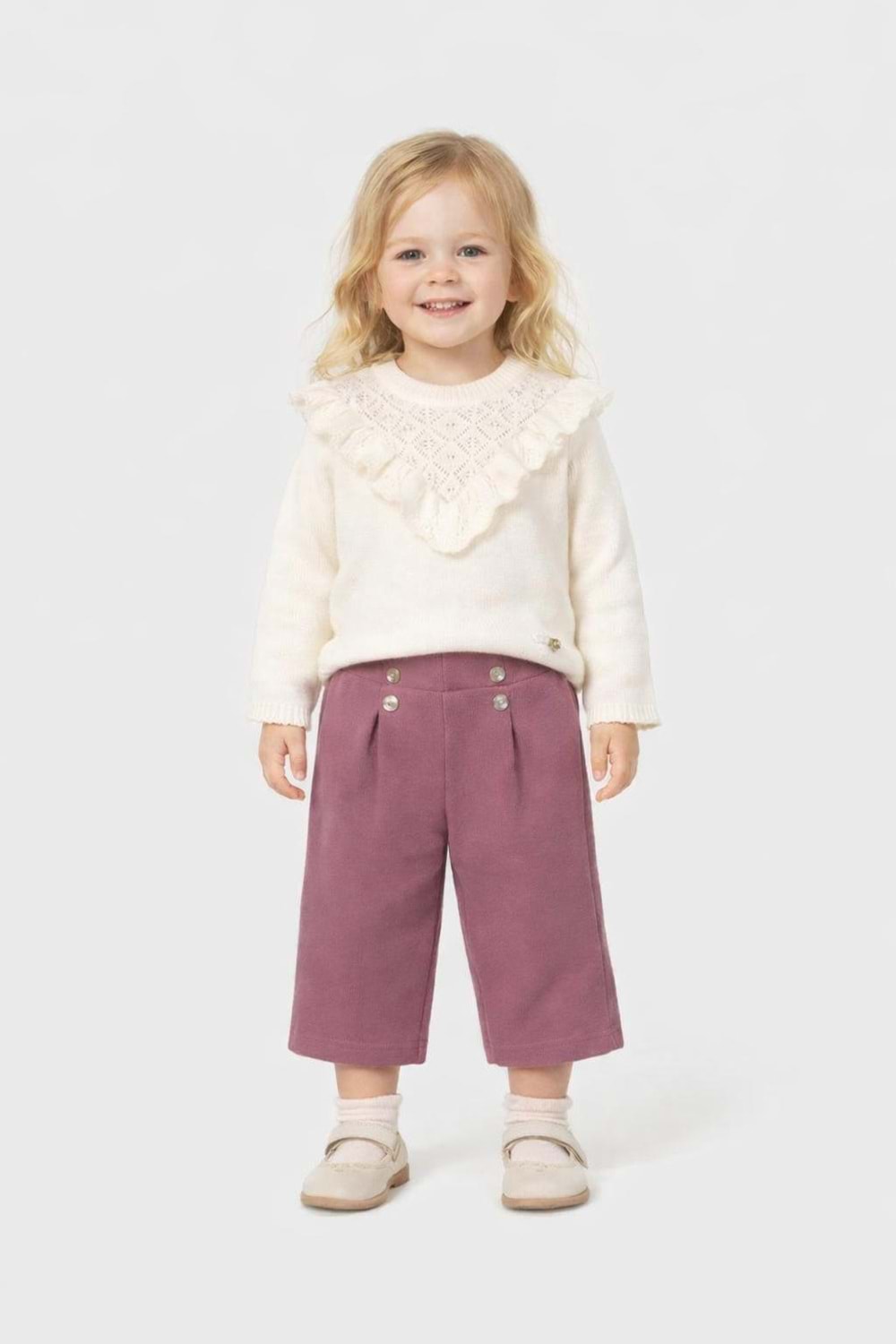 Mayoral Kız Çocuk Uzun Pantolon - Mayoral - BORDO - 2 YAŞ - 2588-BORDO-2 YAŞ