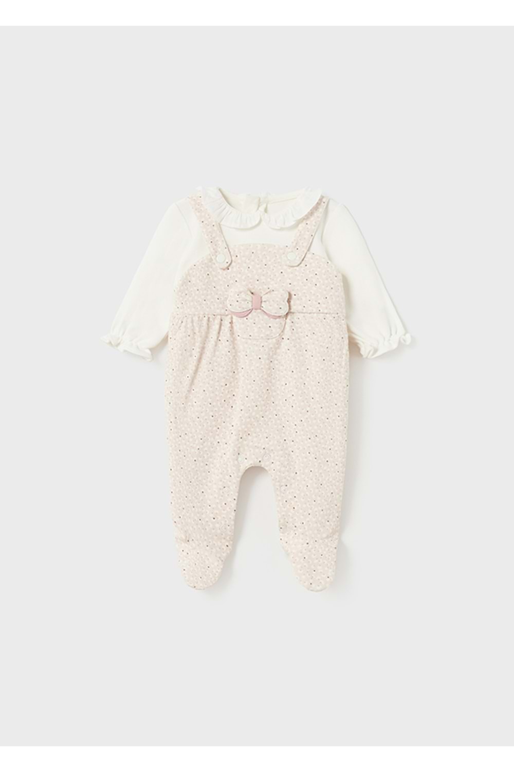 Mayoral Desenli Beyaz Bebek Tulum - Mayoral - BEYAZ - 18-AY - 2660-BEYAZ-18-AY