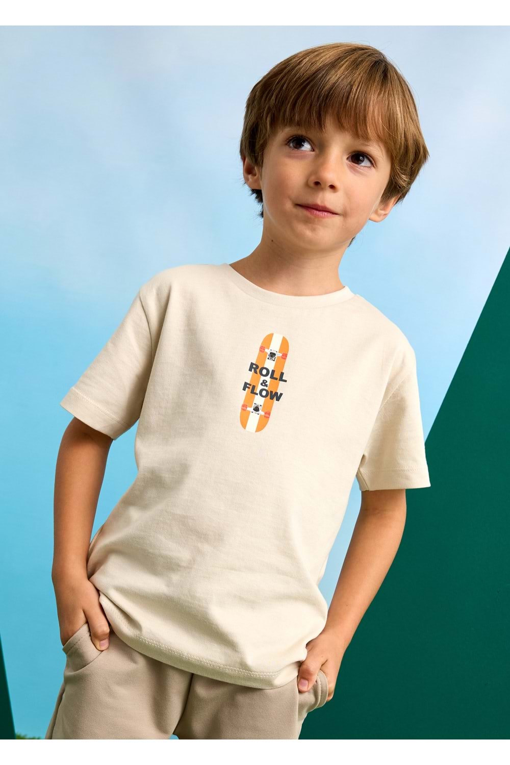 Mayoral Erkek Çocuk Tshirt - Mayoral - BEYAZ - 4 YAŞ - 3039-BEYAZ-4 YAŞ