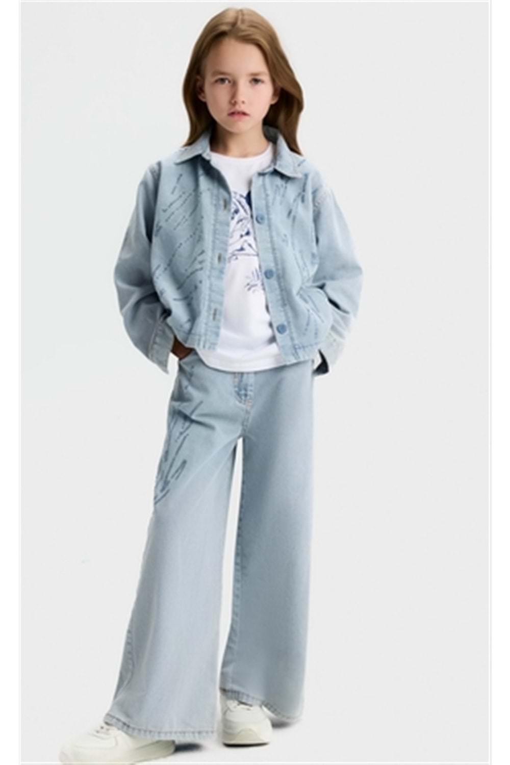 NK kids kız çocuk 3lü kot takım - N.K. UNSEA - MAVİ - 11 YAŞ - 31310-MAVİ-11 YAŞ
