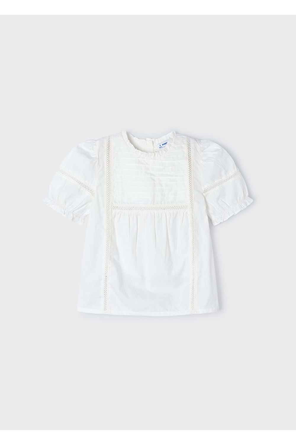 Mayoral Kız Çocuk Poplin Gömlek - Mayoral - KREM - 4 YAŞ