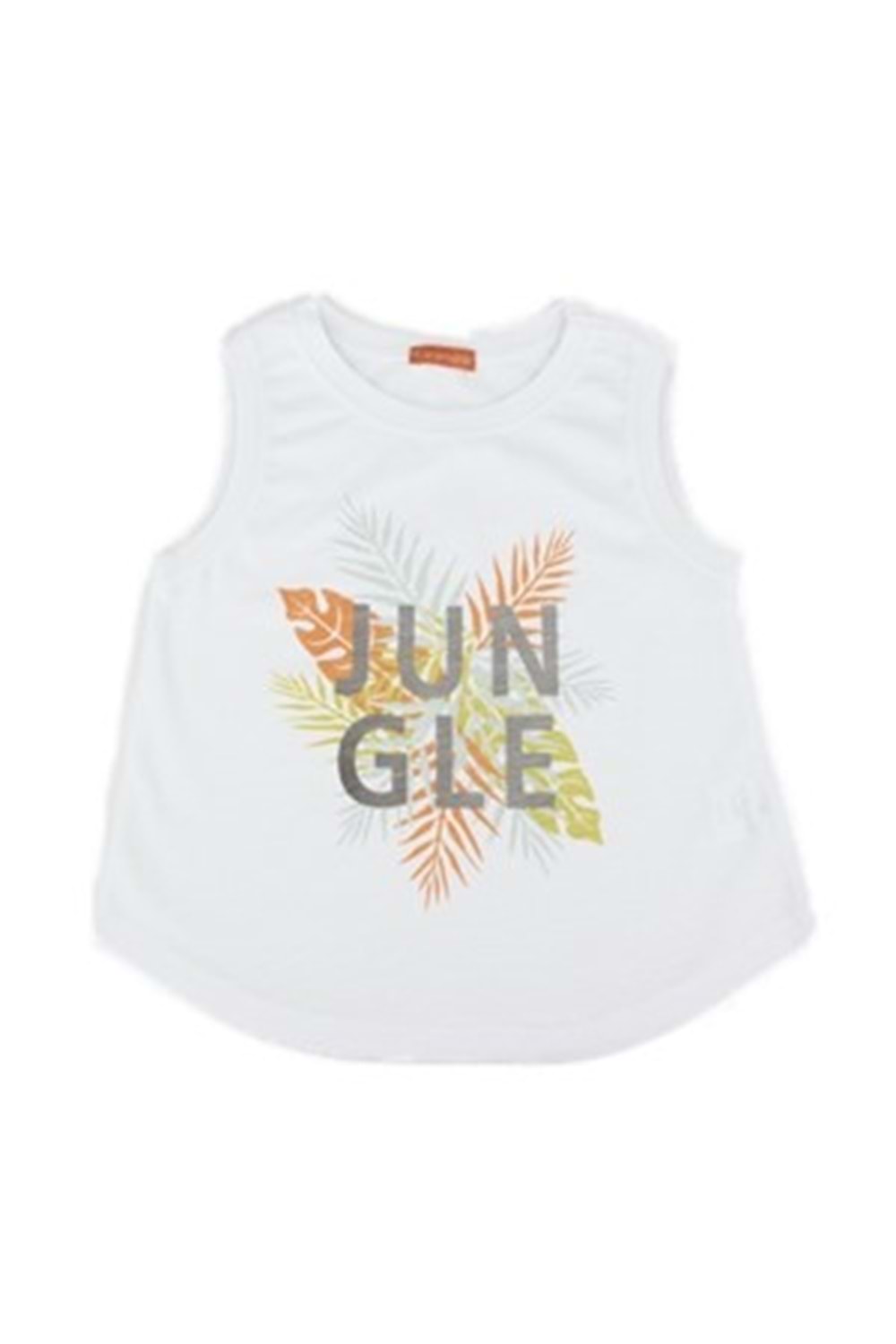 KIZ ÇOCUK TSHRT JUNGLE - KARAMELA - BEYAZ - 5 YAŞ - 3174-21301