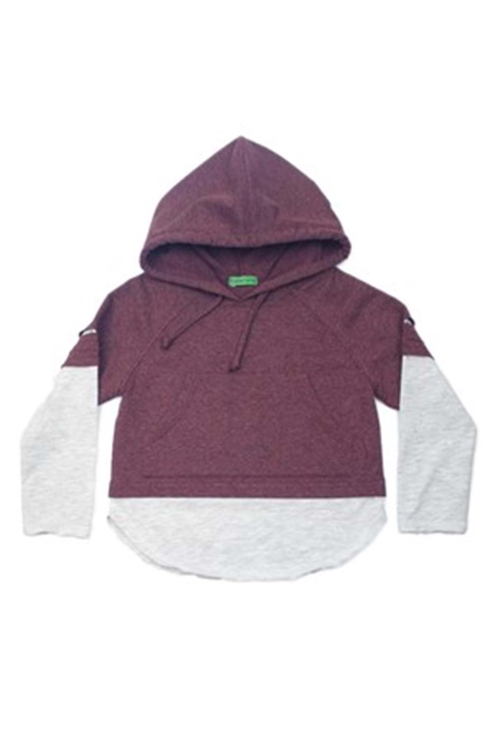 Kapşonlu çocuk sweatshrt - KARAMELA - BORDO 6 yaş