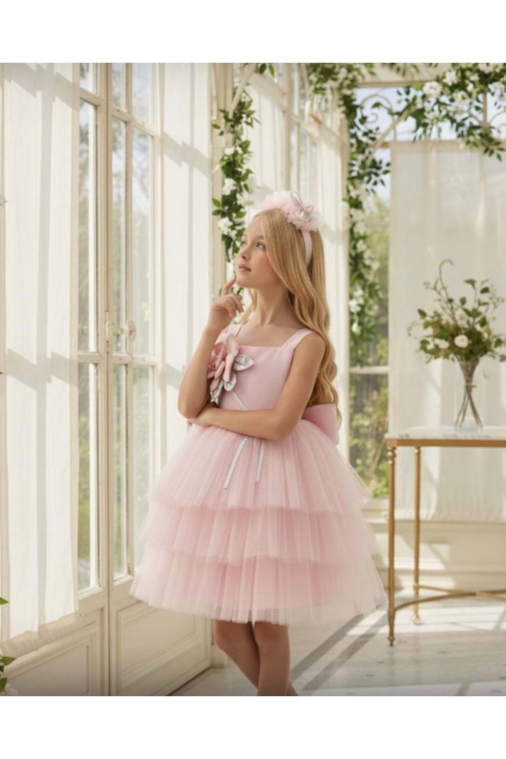 Pamina kız çocuk elbise - PEMBE - 3 YAŞ - 36007PR-PEMBE-3 YAŞ