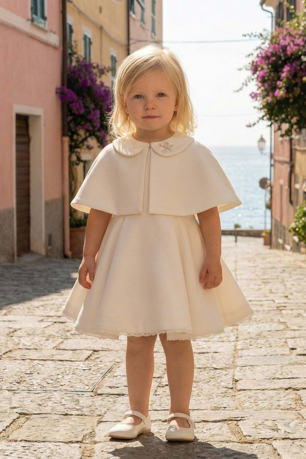 Pamina Kız Bebek Bolero Pelerin - Pamina - ECRU - 12-AY - 36450-ECRU-12-AY
