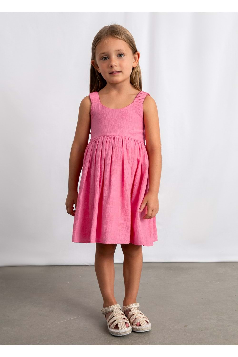 Mayoral Kız Çocuk Elbise - Mayoral - PEMBE - 7 YAŞ - 3925-PEMBE-7 YAŞ