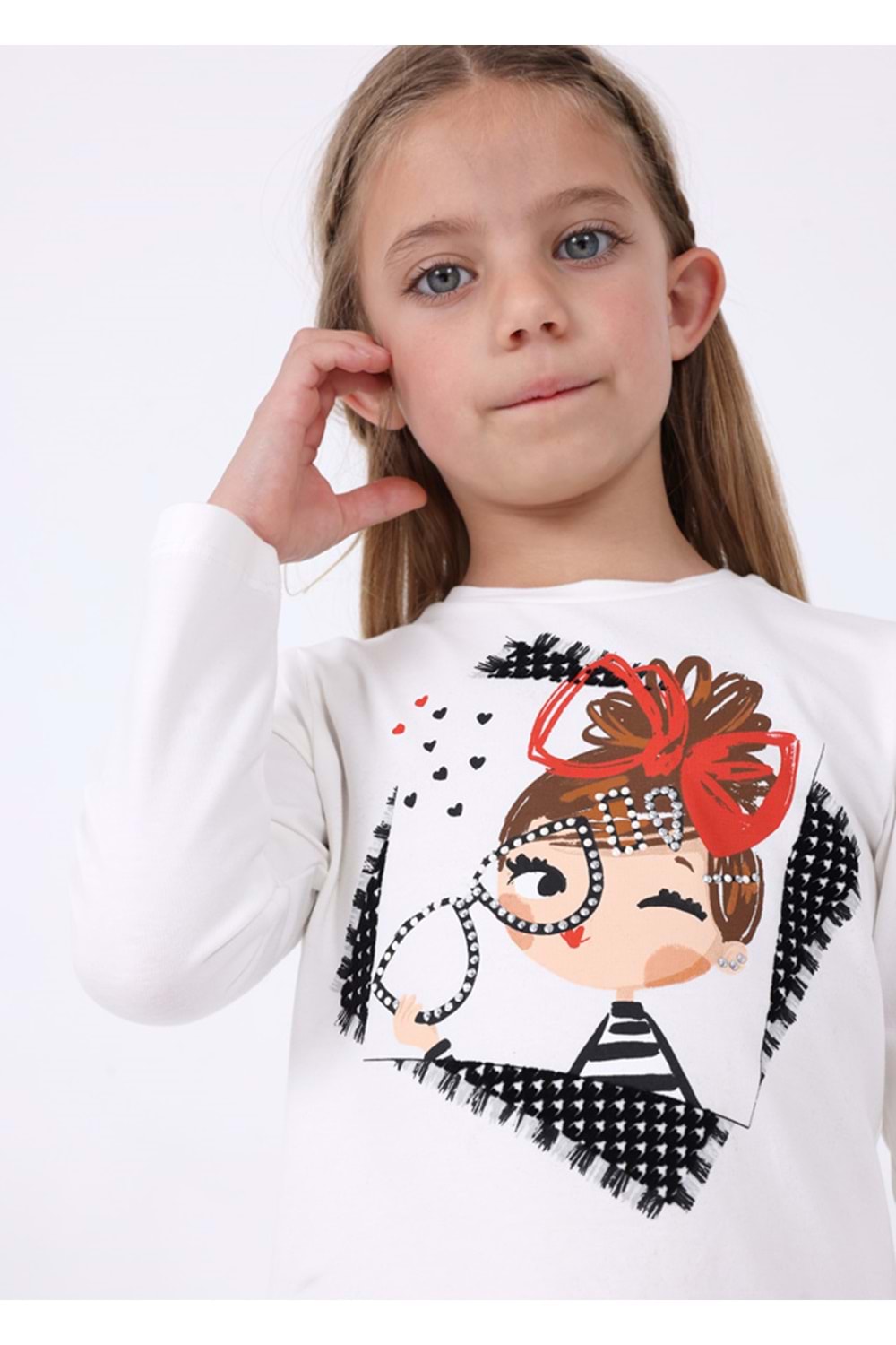 Mayoral Beyaz Çocuk Tshirt - Mayoral - BEYAZ - 4 YAŞ - 4005--BEYAZ-4 YAŞ