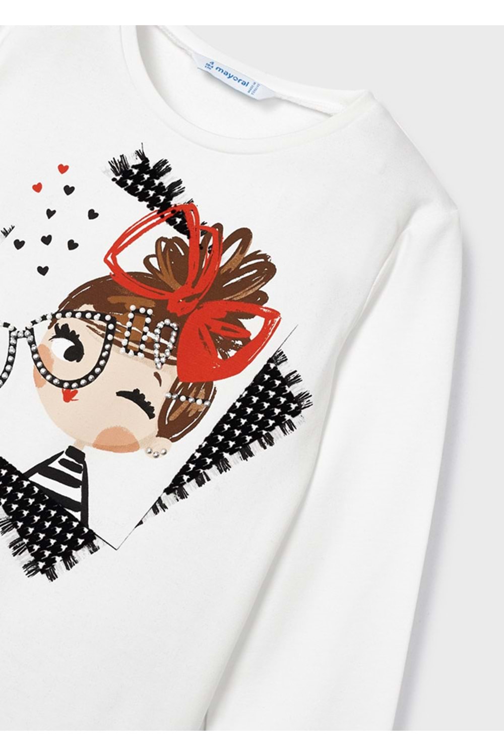 Mayoral Beyaz Çocuk Tshirt - Mayoral - BEYAZ - 4 YAŞ - 4005--BEYAZ-4 YAŞ