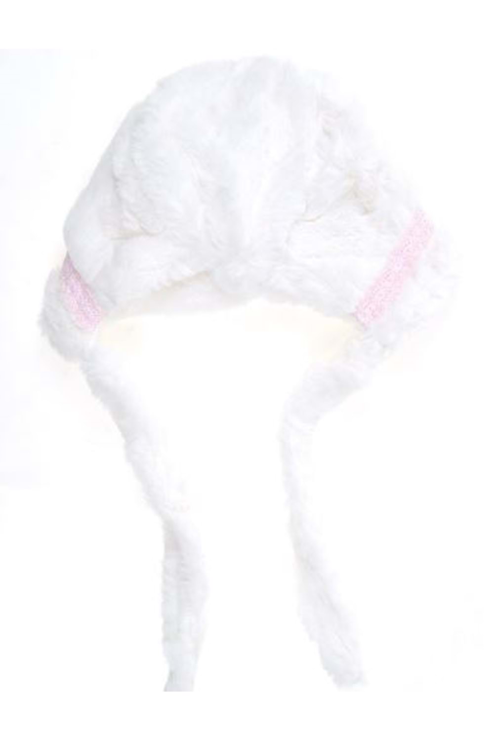 Kız Çocuk Beyaz Bere 48 cm
