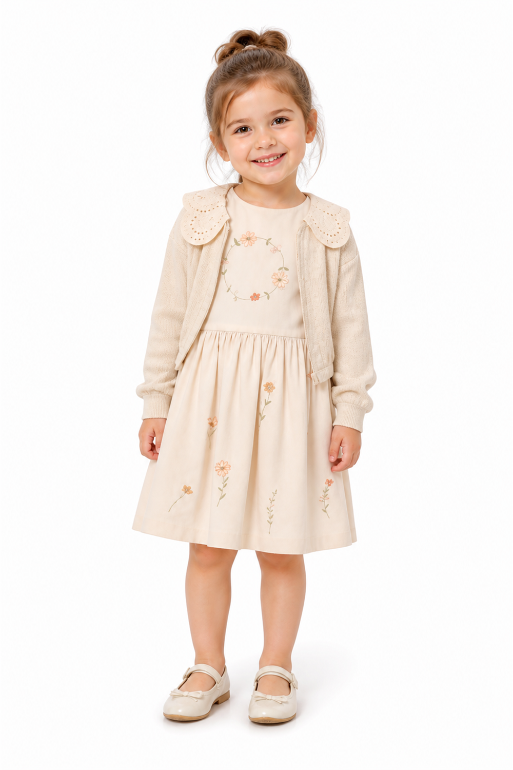 Moonstar Kız Bebek Elbise Takım - MOONSTAR - BEJ - 3 YAŞ - 52152-BEJ-3 YAŞ