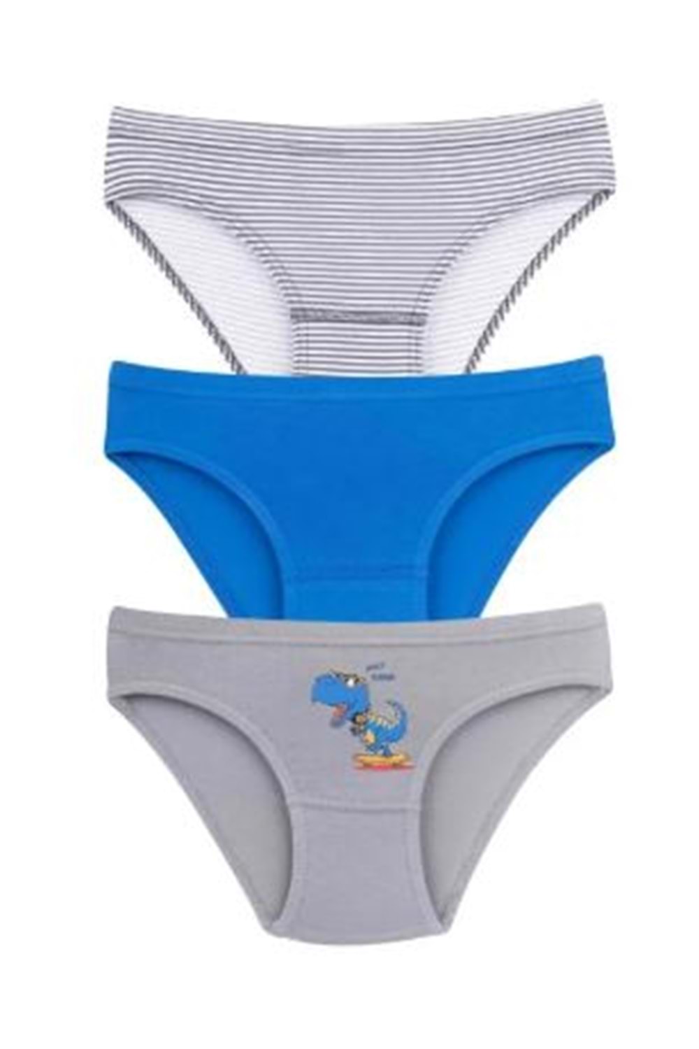 DOMİ Erkek 3 lü çocuk slip renkli kilot