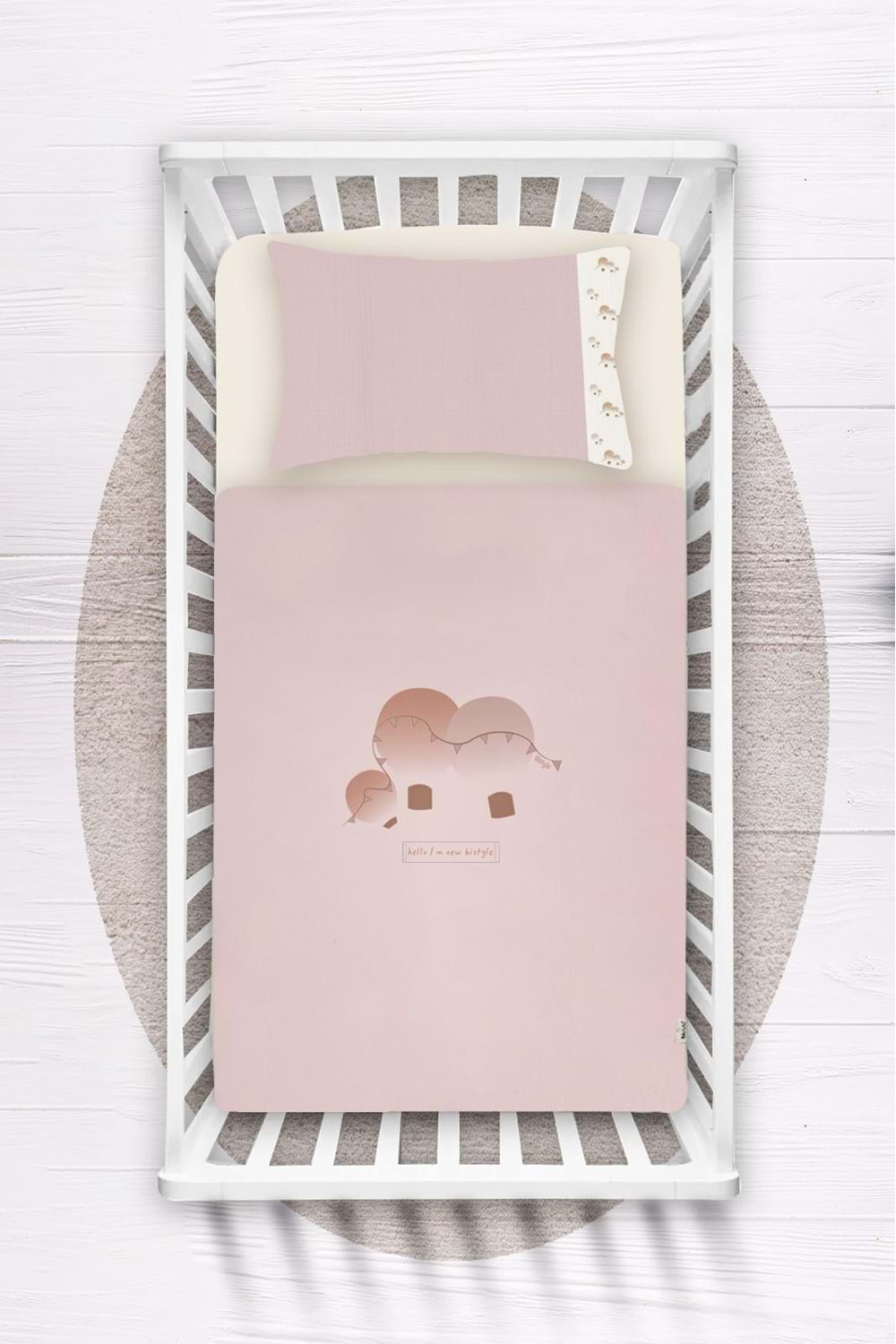 Bistyle Organic Nevresim Takımı - Bistyle - PEMBE - 0-6 AY - 80111-PEMBE-0-6 AY
