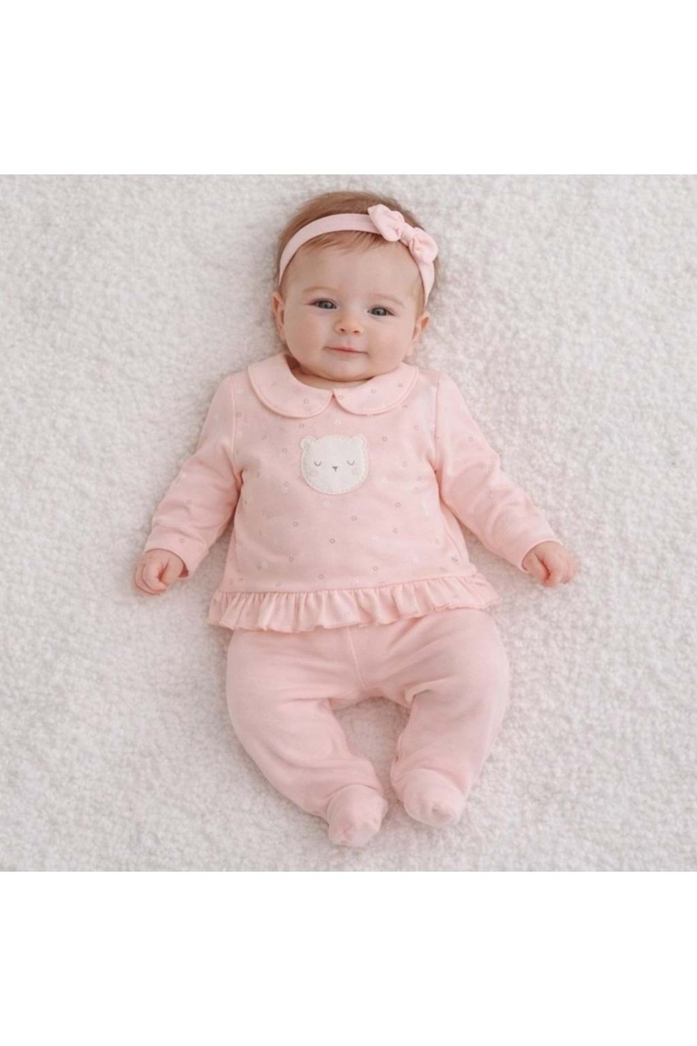3 LÜ TAKIM - ANDYWAWA - PEMBE - 0-3 AY - AC22124-23323