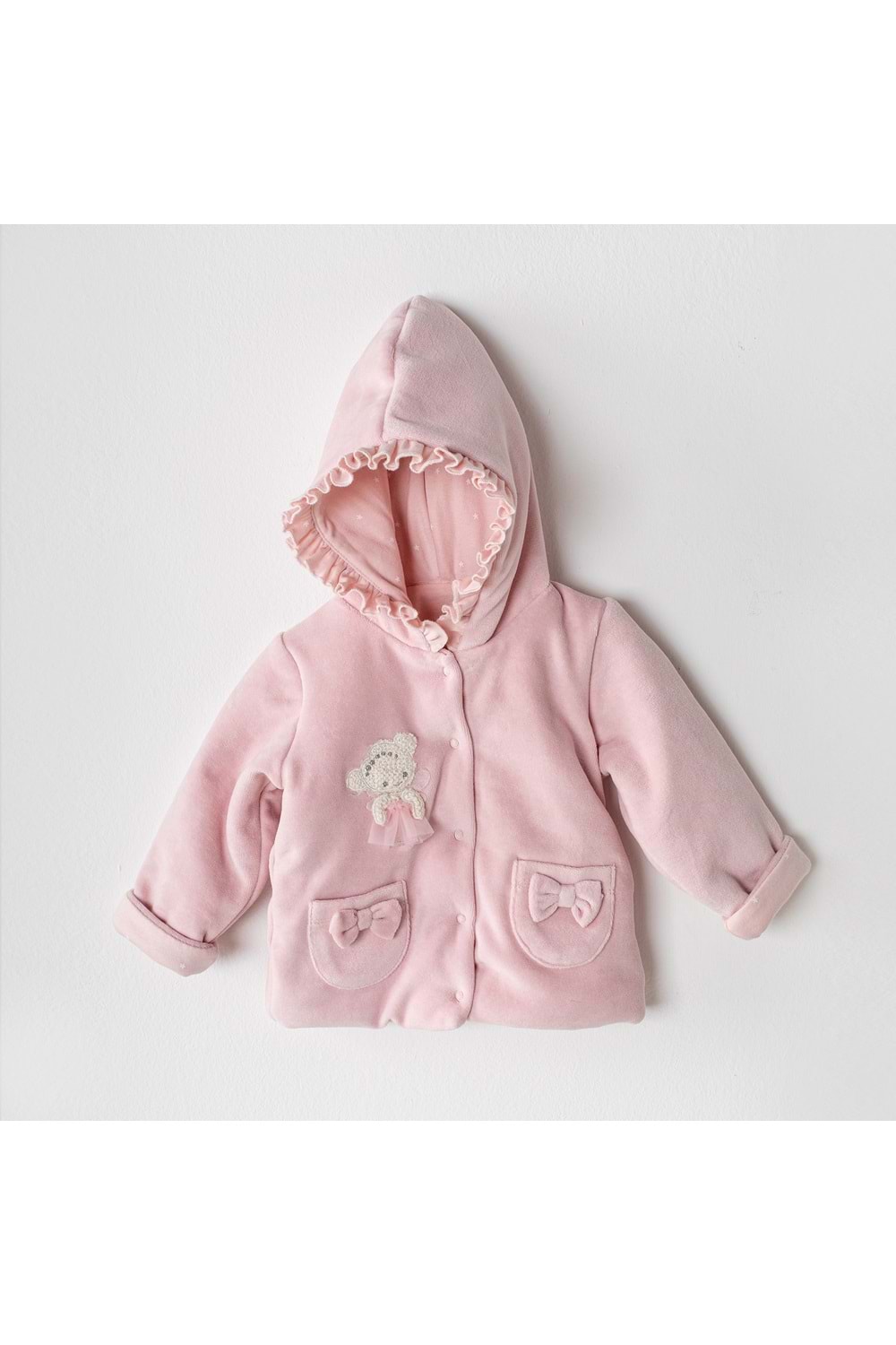 Andywawa Pembe Kız Bebek Mont - Andywawa - PEMBE - 1-3 AY - AC23156-26277