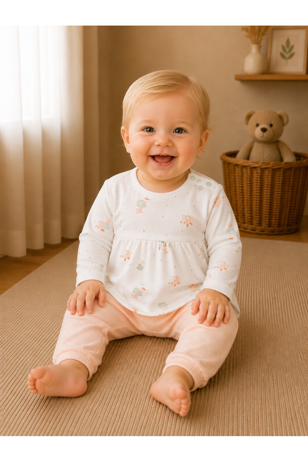 Andywawa Bebek 2Lİ Takım - Andywawa - PUDRA PEMBE - 18-24 AY - AC24344-PUDRA PEMBE-18-24 AY