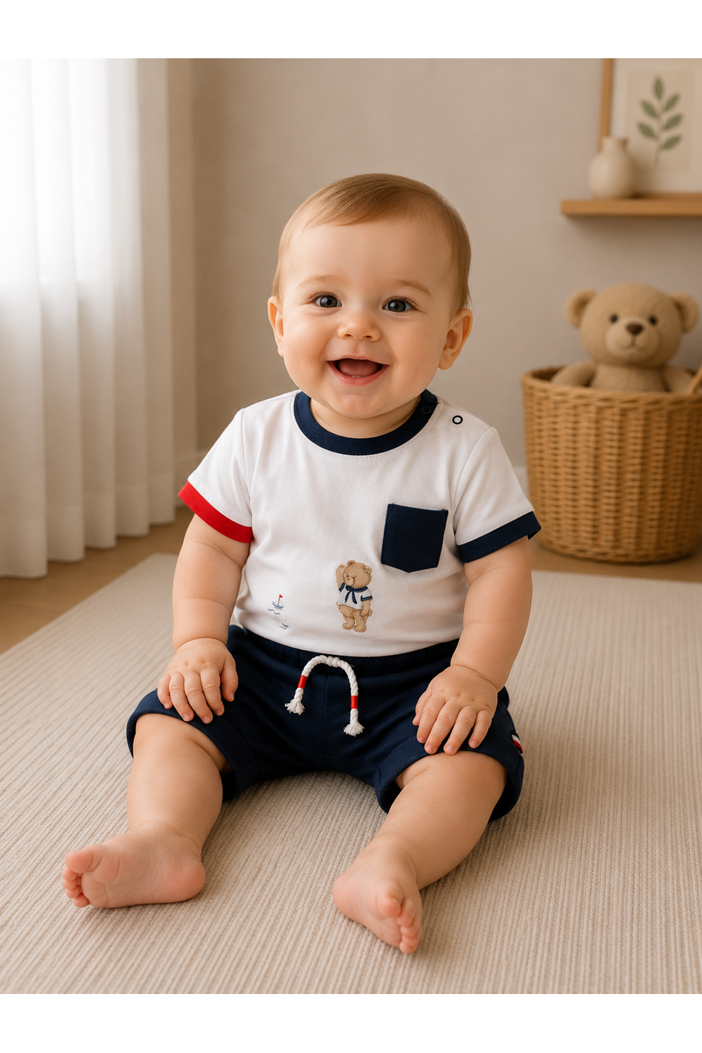 Andywawa Lacivert Bebek 2Lİ Takım - Andywawa - LACİVERT - 9-12 AY - AC24546-LACİVERT-9-12 AY