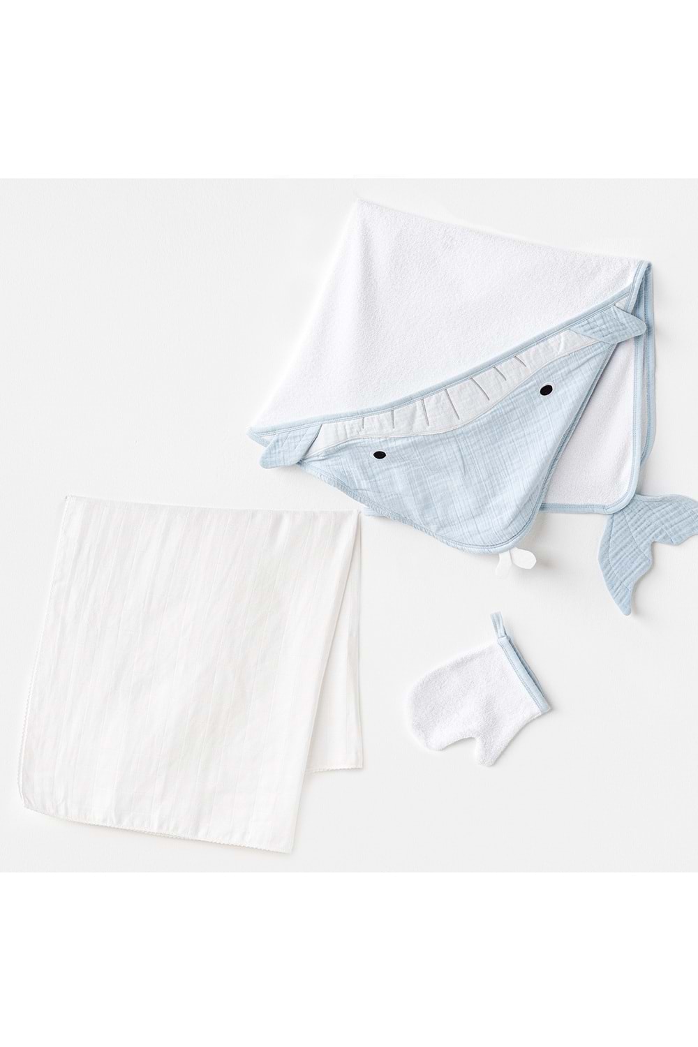 Erkek bebek 2li havlu ve muslin