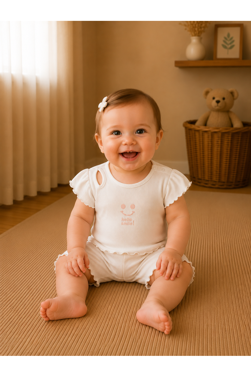 Andywawa Kız Bebek 2 Li Takım - Andywawa - ECRU - 12-18 AY - AC25900-ECRU-12-18 AY