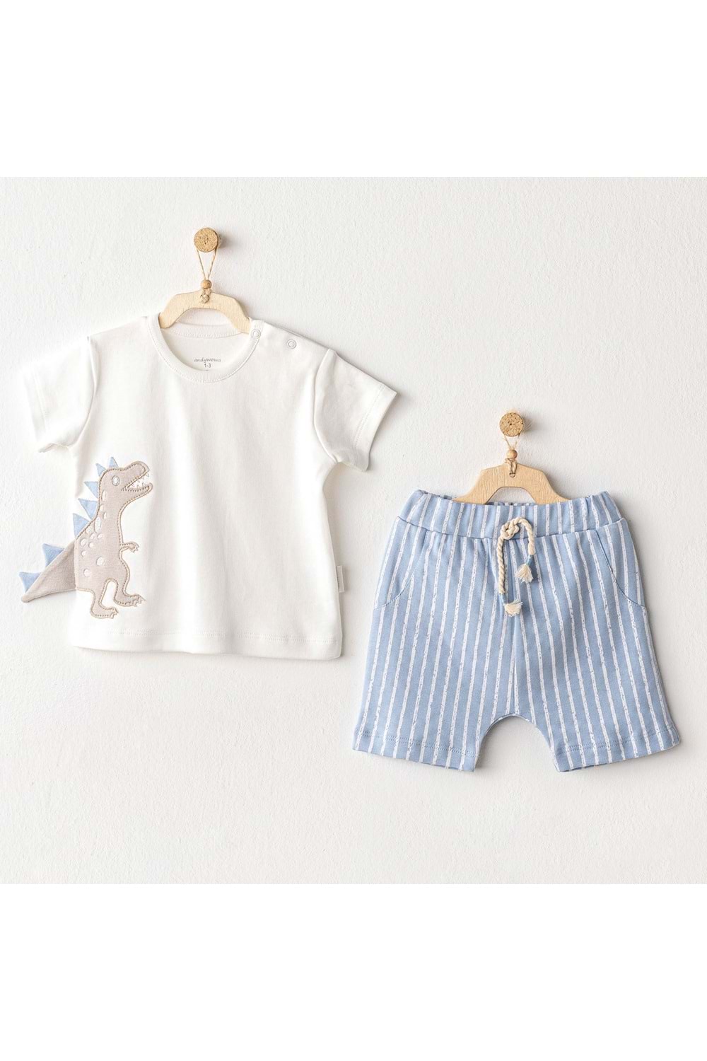 Andywawa Erkek Bebek 2 Li Takım - Andywawa - MAVİ - 9-12 AY - AC25916-MAVİ-9-12 AY