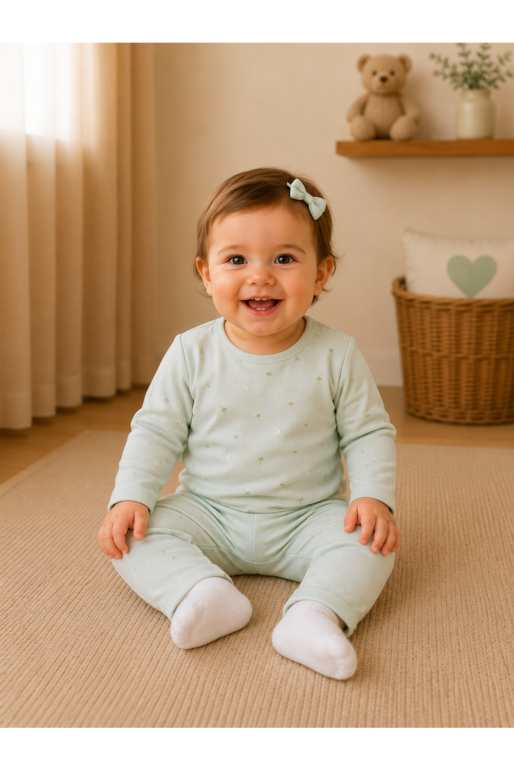 Andywawa Kız Bebek 2Li Set - Andywawa - MİNT - 1-3 AY - AC26061-MİNT-1-3 AY