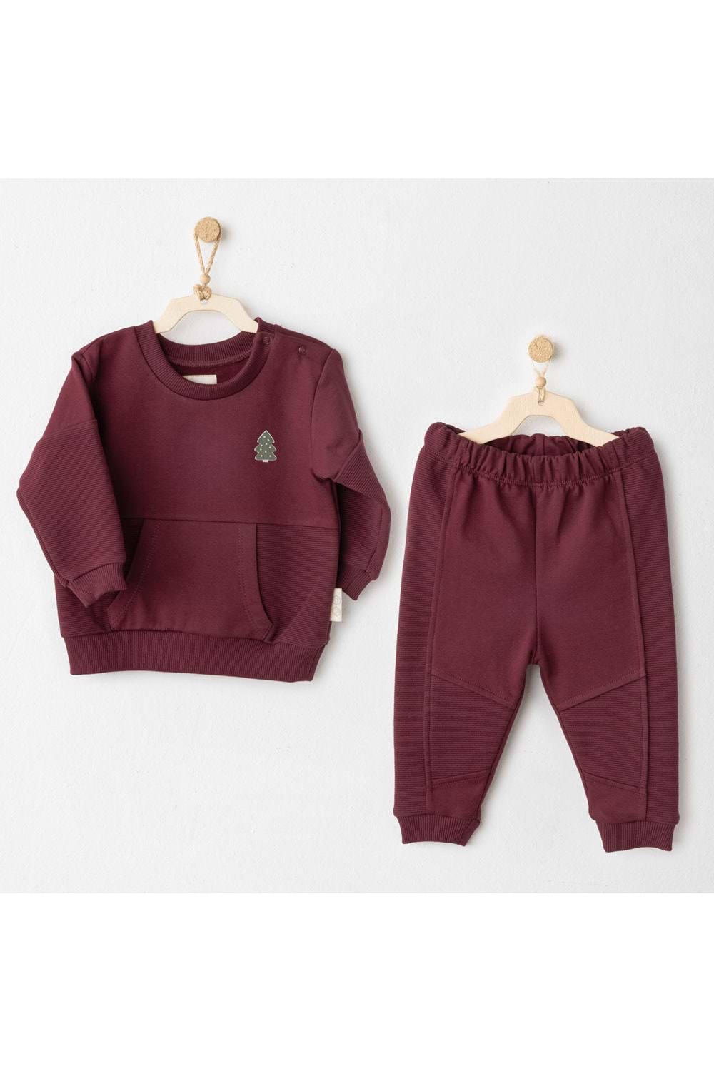 Andywawa Erkek Bebek 2Li Takım - Andywawa - BORDO - 6-9 AY - AC26187-BORDO-6-9 AY