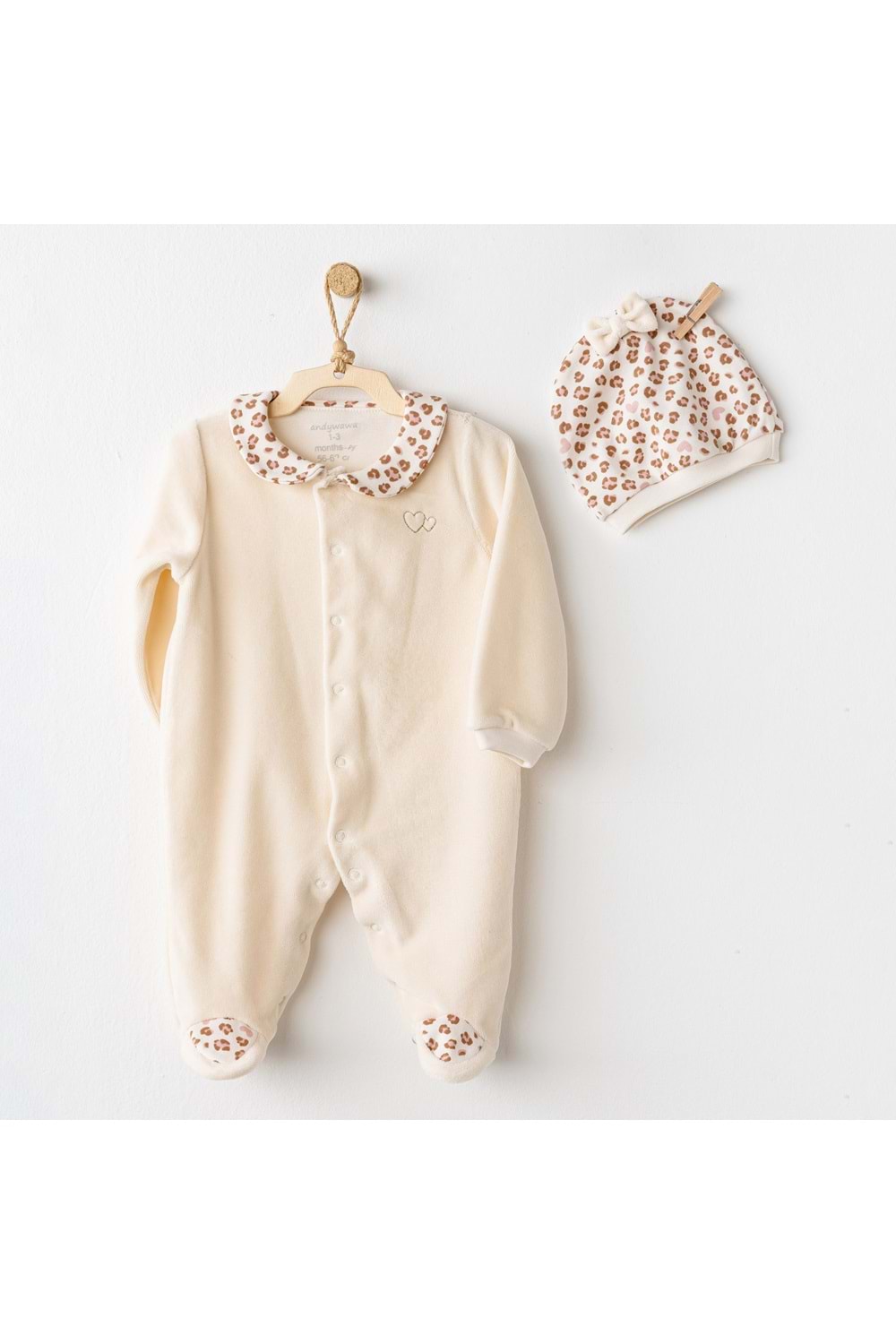 Andywawa Kız Bebek Tulum - Andywawa - ECRU - 0-1 AY - AC26238-ECRU-0-1 AY